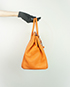 Birkin 35 Clemence Leather in Orange, other view